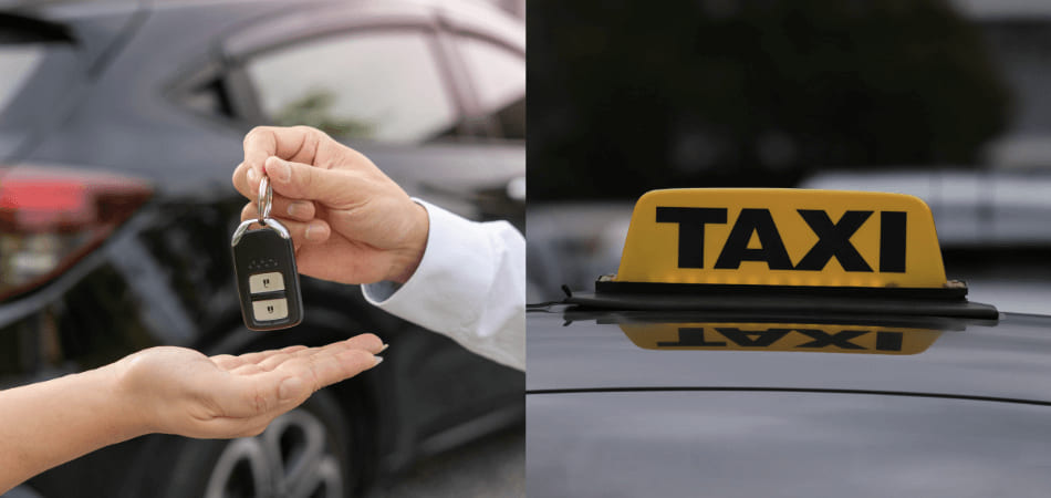 Car rental or taxi: How to choose the right option for your needs